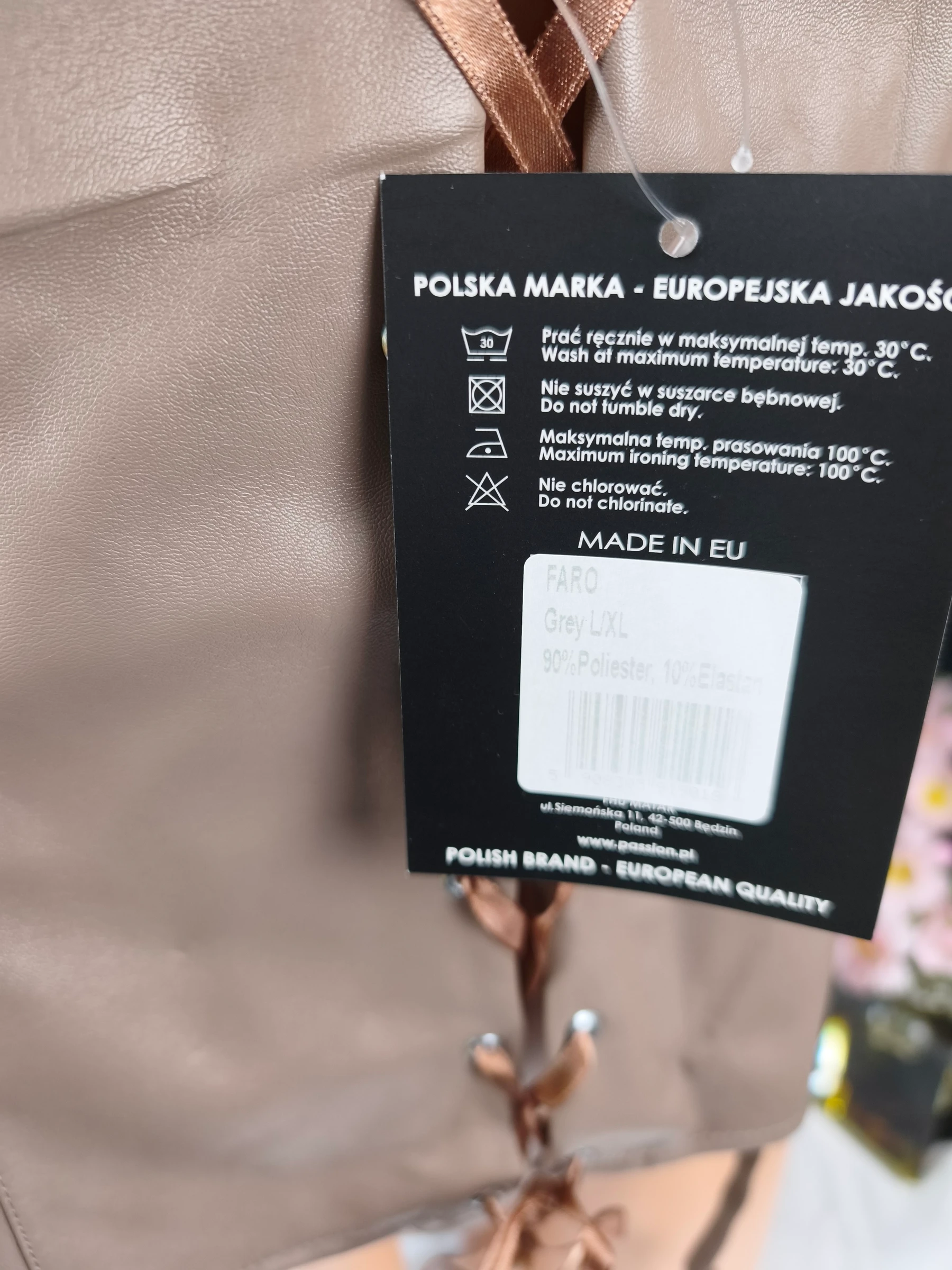 Conjunto de 2 piezas tipo cuero Taupe – Nuevo Talla L/XL – photo 6